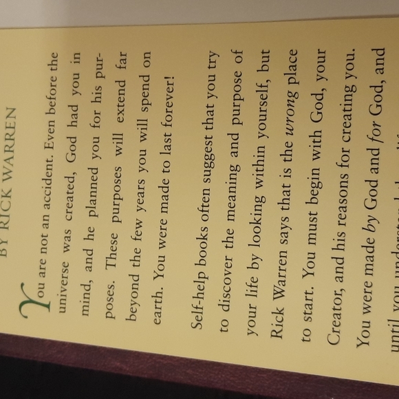 THE PURPOSE DRIVEN LIFE by Rick Warren New York times best seller - Picture 4 of 4